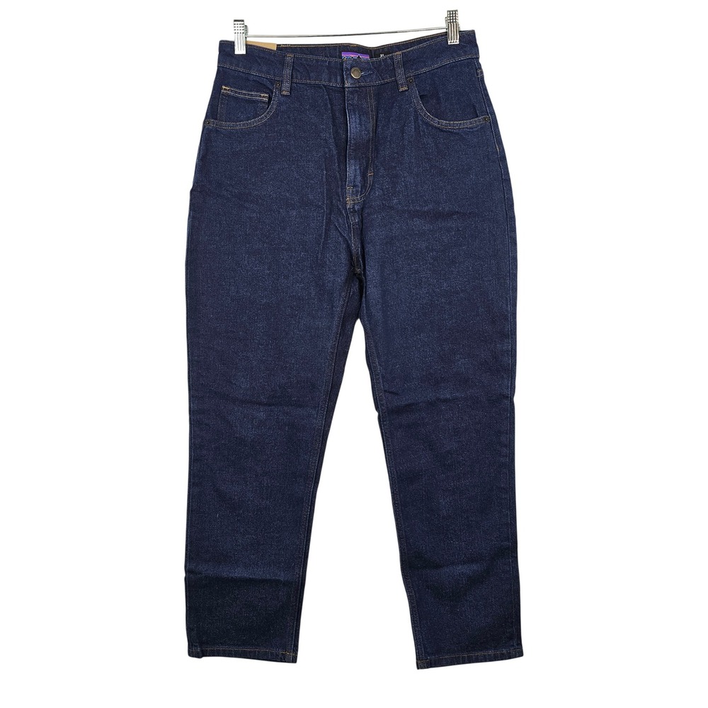 Patagonia Women's High Rise Straight Leg Jeans Dark Wash Blue‎ Denim Size 31 NWT